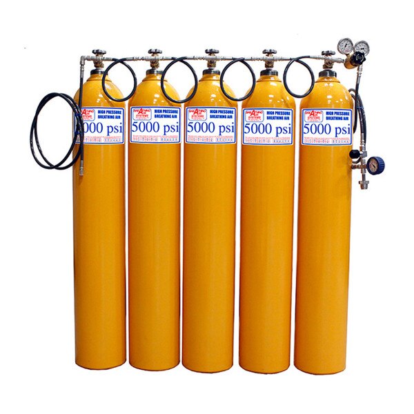 Cascade System 5000PSI with 5 Cylinders and Regulator